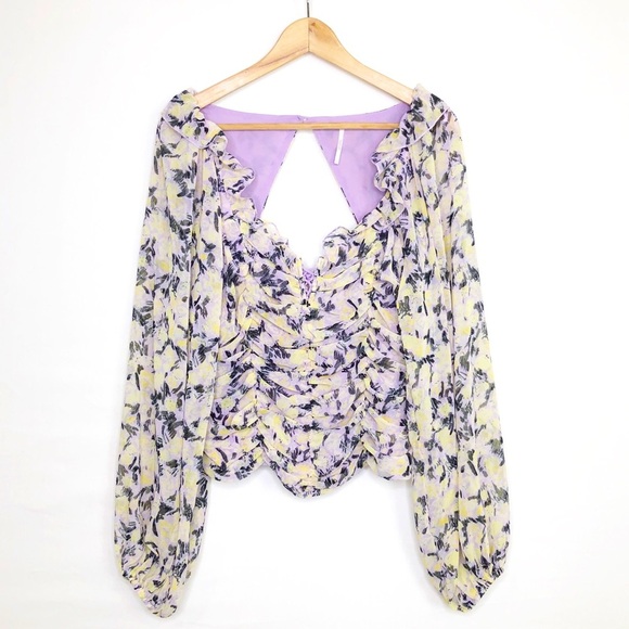 Free people Mabel structured floral blouse - Picture 2 of 13